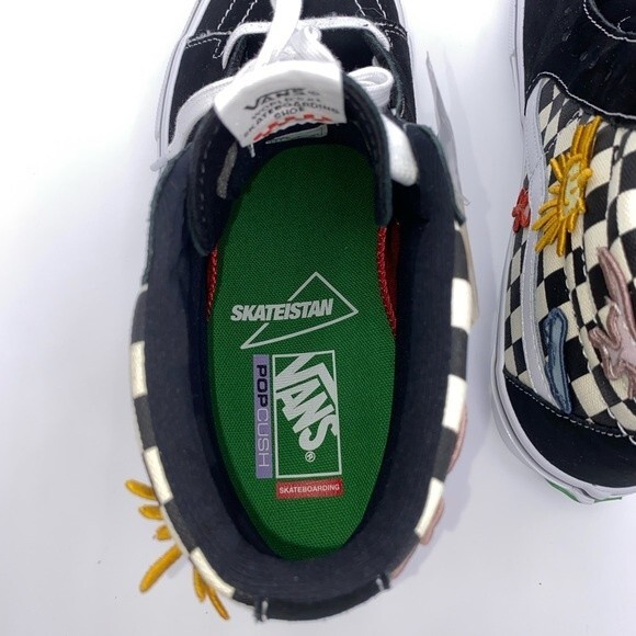 Vans Skateistan x Skate SK8-HI 'Checkerboard' Men's Sneakers - Size: 11.5 - Picture 12 of 16